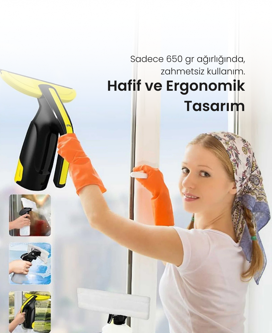 ミミリー Mioji Mio CL3 Plus Cam Temizleme Cihazı: Pırıl Pırıl Camlar İçin Tekno