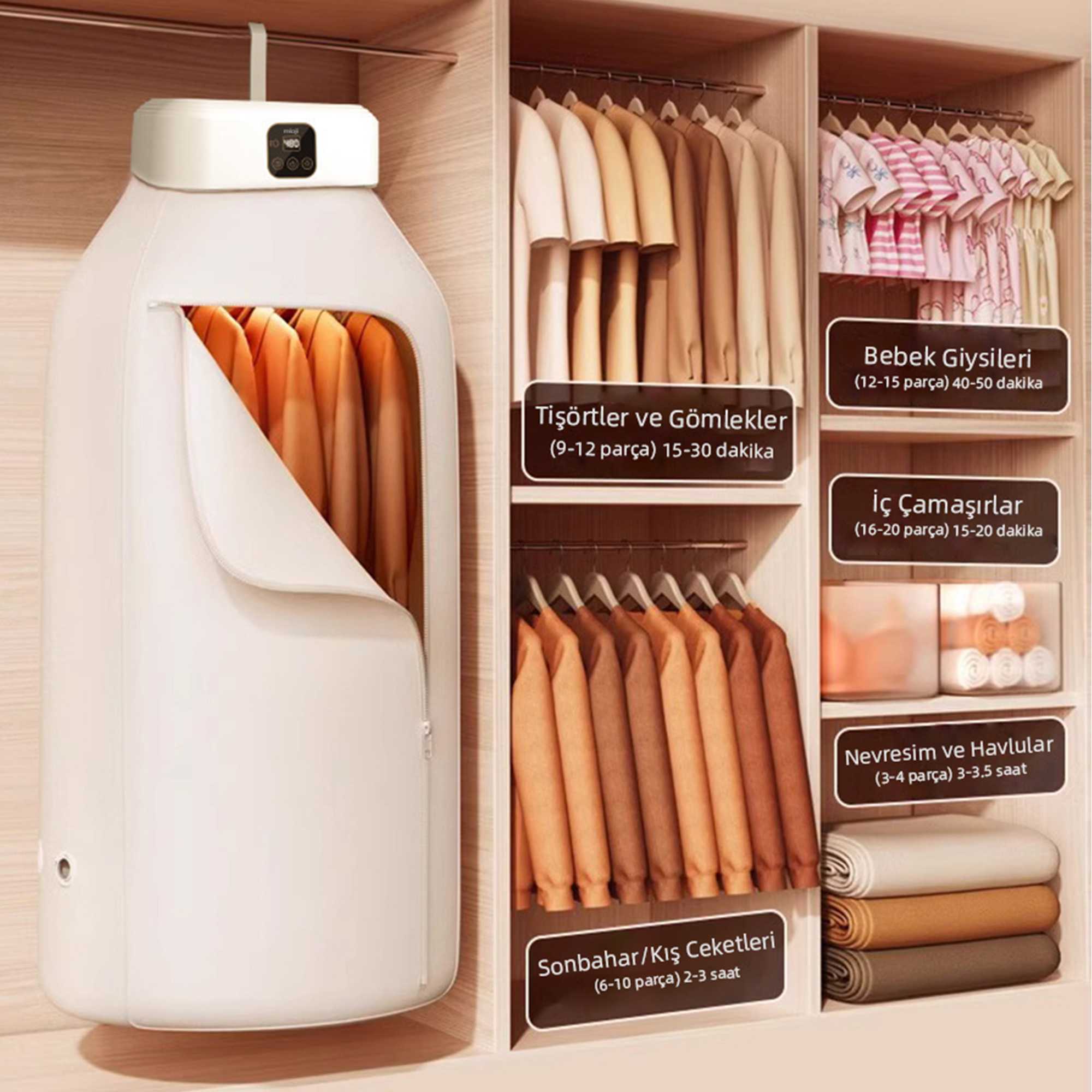 "Küçük Evlerden Kamp Alanlarına: Mioji Mio UV100X Çamaşır Kurutma Makinesiyle Pratik Çözümler"