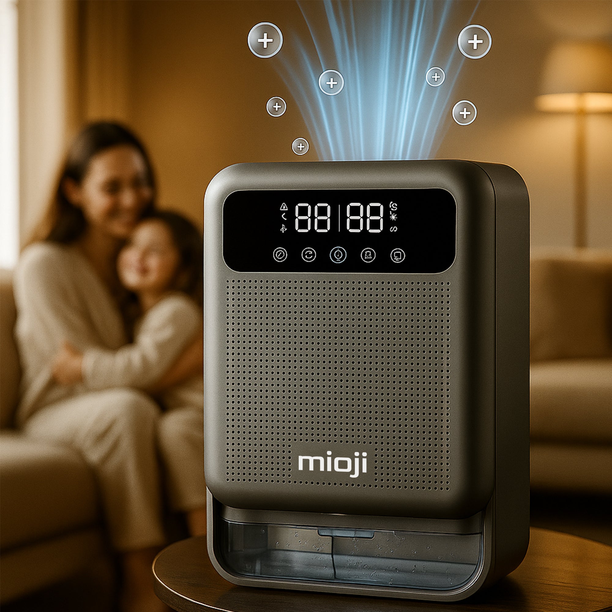 Mioji Mio 30NEC Pro Nem Alma ve İyon Hava Temizleme Cihazı Silver