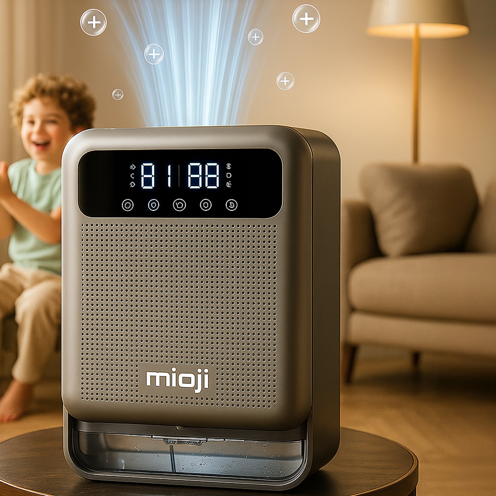 Mioji Mio 30NEC Pro Nem Alma ve İyon Hava Temizleme Cihazı Silver