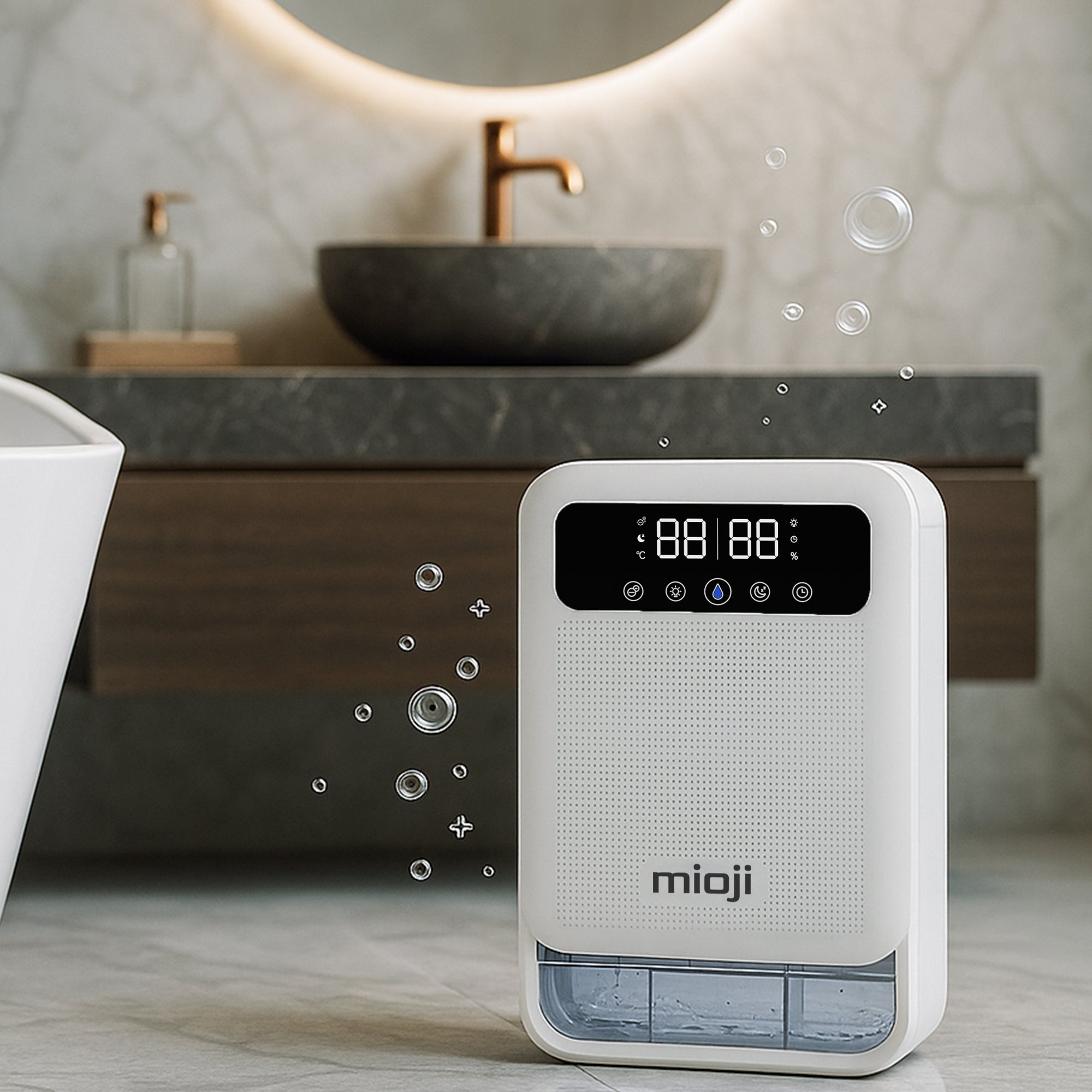 Mioji Mio 30NEC Pro Nem Alma ve İyon Hava Temizleme Cihazı Beyaz