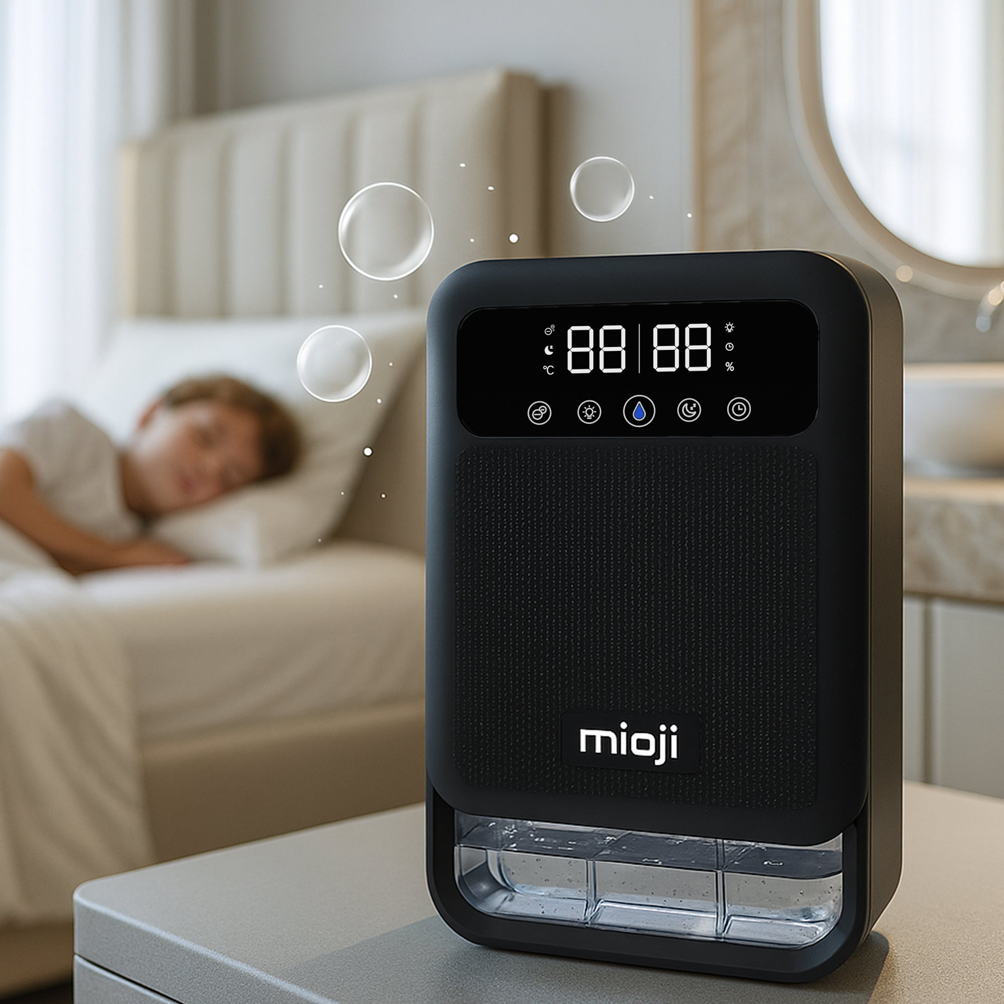 Mioji Mio 30NEC Pro Nem Alma ve İyon Hava Temizleme Cihazı Siyah