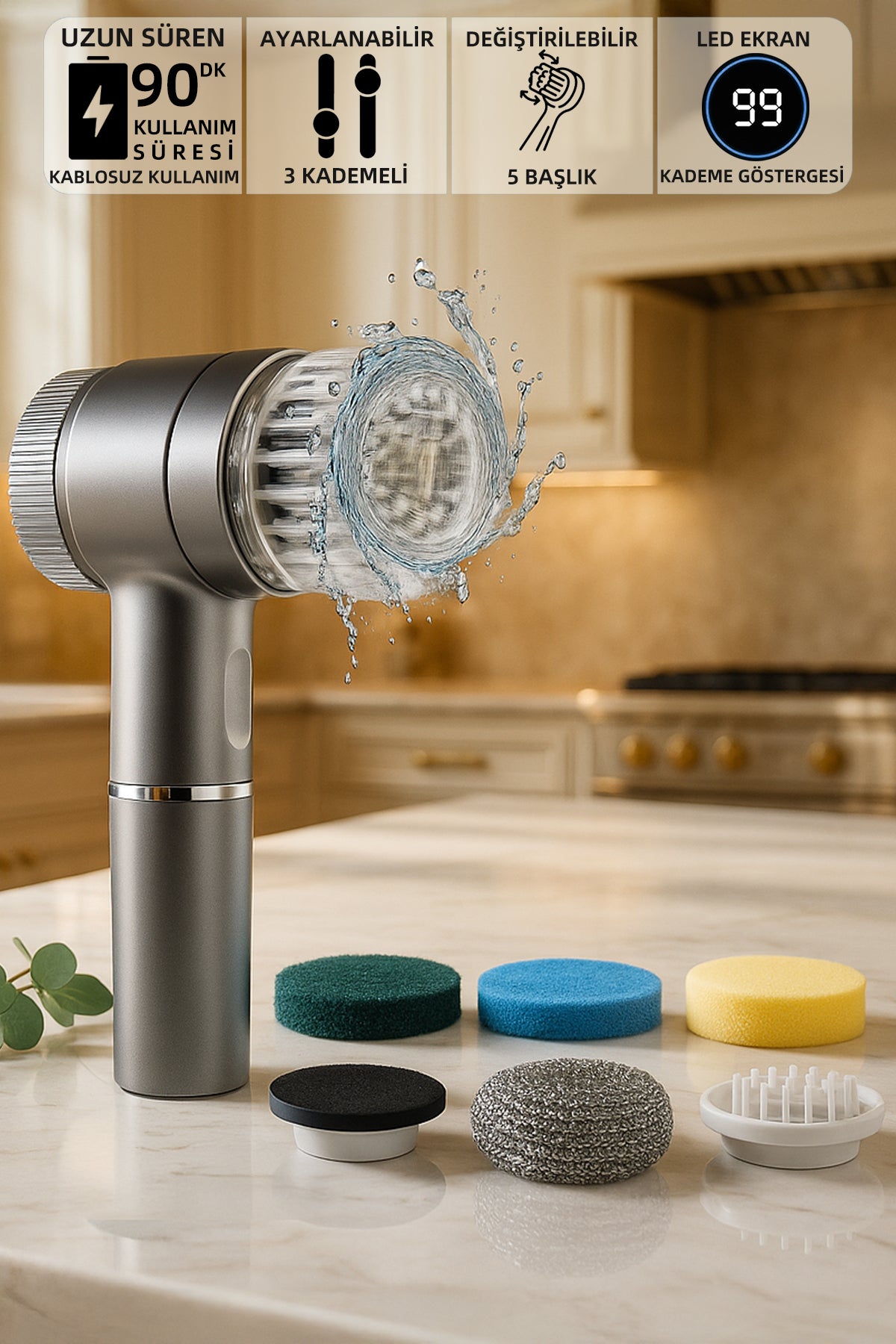 Mio CB160 Temizlik Fırçası Gri