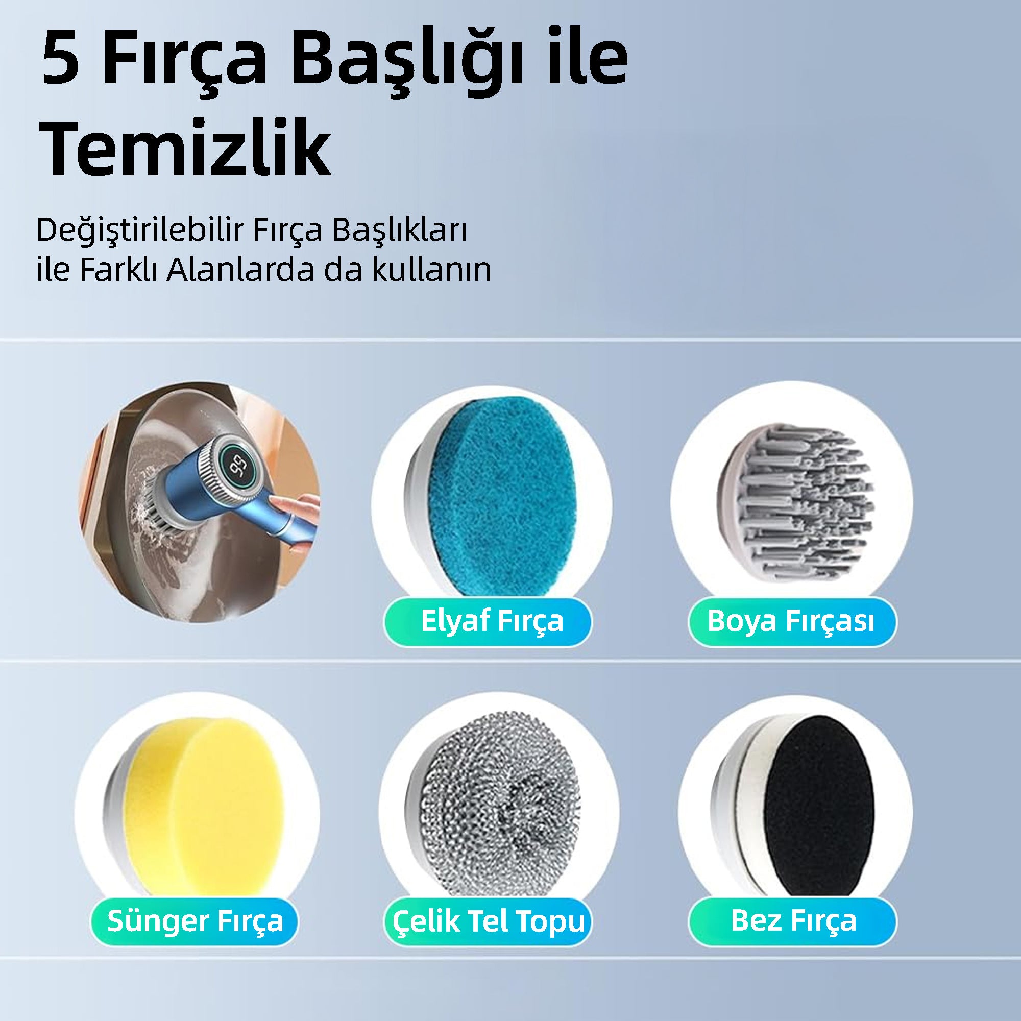 Mioji Mio CB160 Temizlik Fırçası Yedek Başlıklar