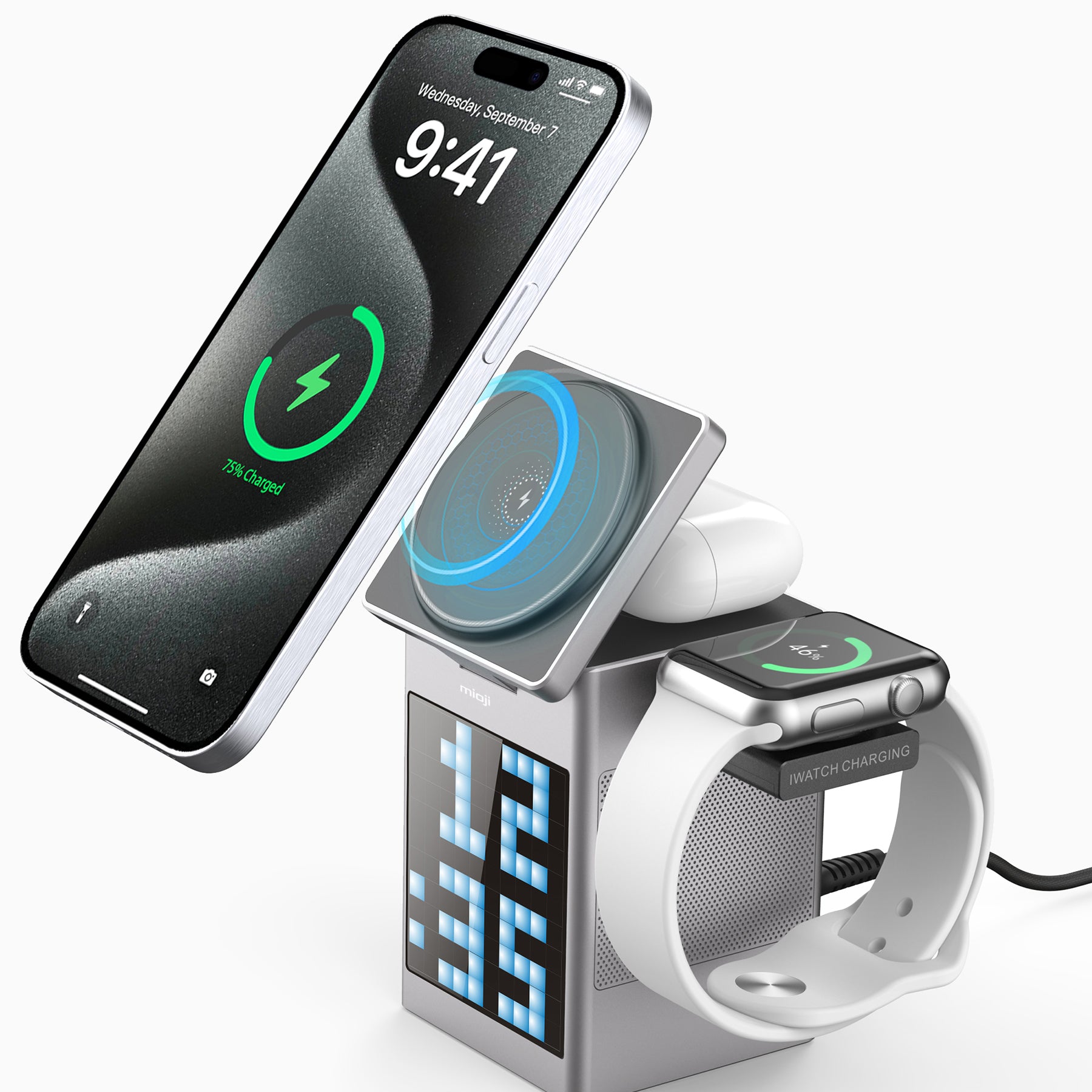 Mio Cube 5 Kablosuz Telefon Tutucu Gri