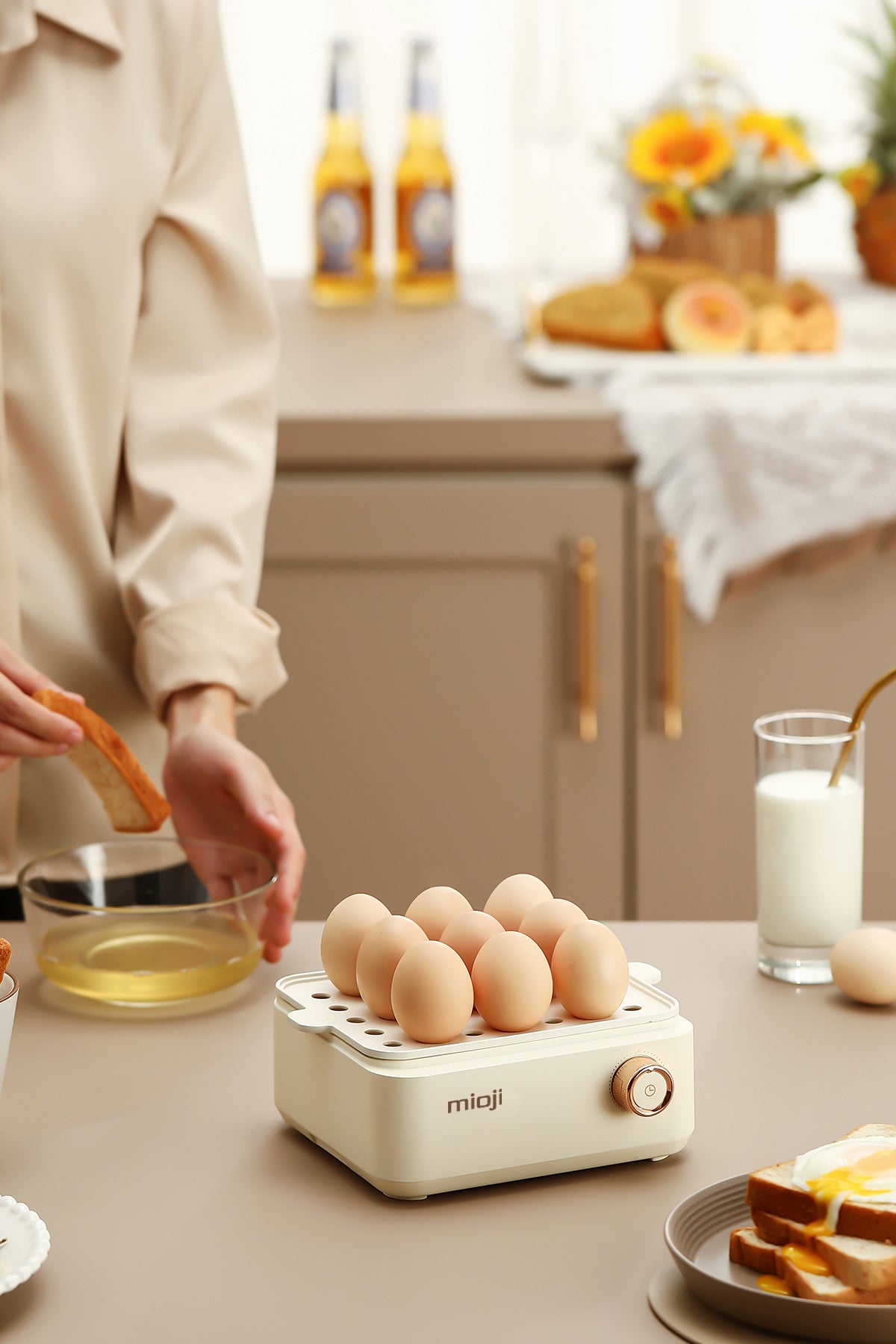Mio EG8B Çok Fonksiyonlu Yumurta Haşlama ve Buharlı Pişirici