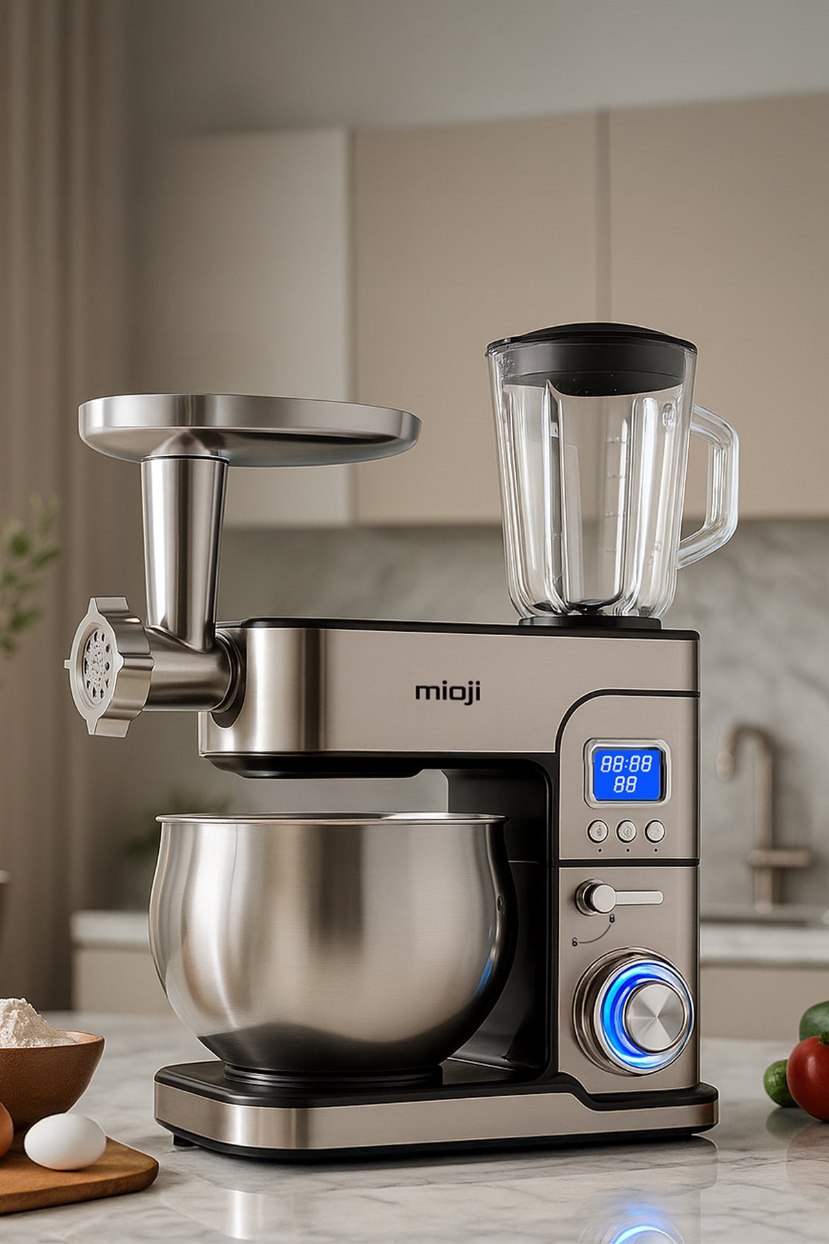 Mioji MX10 6L 1500W İnox 3'ü 1 Arada Mutfak Şefi