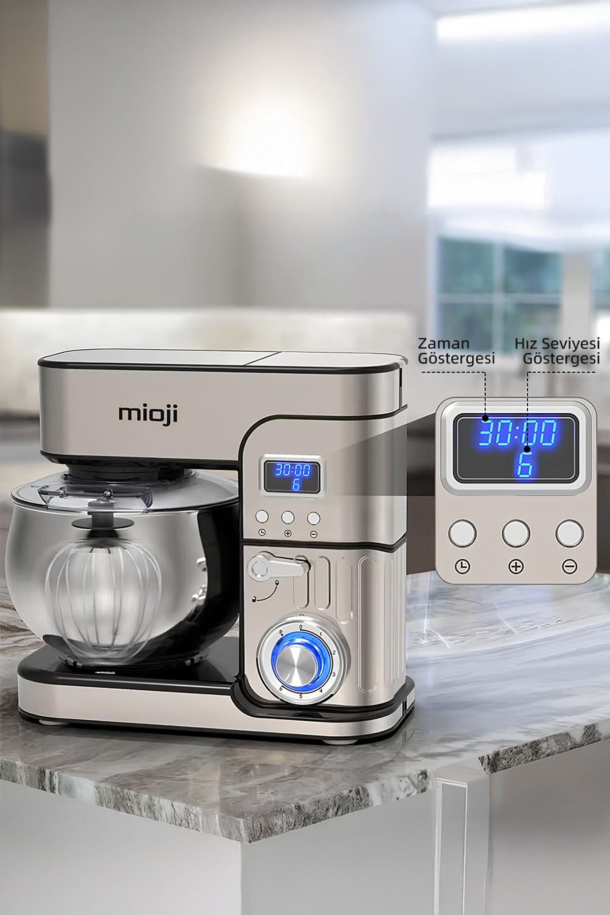 Mioji MX10 6L 1500W İnox 3'ü 1 Arada Mutfak Şefi