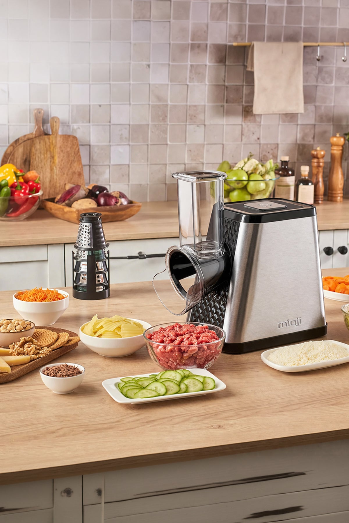 Mioji MX30 6in1 500W Doğrayıcı Rende