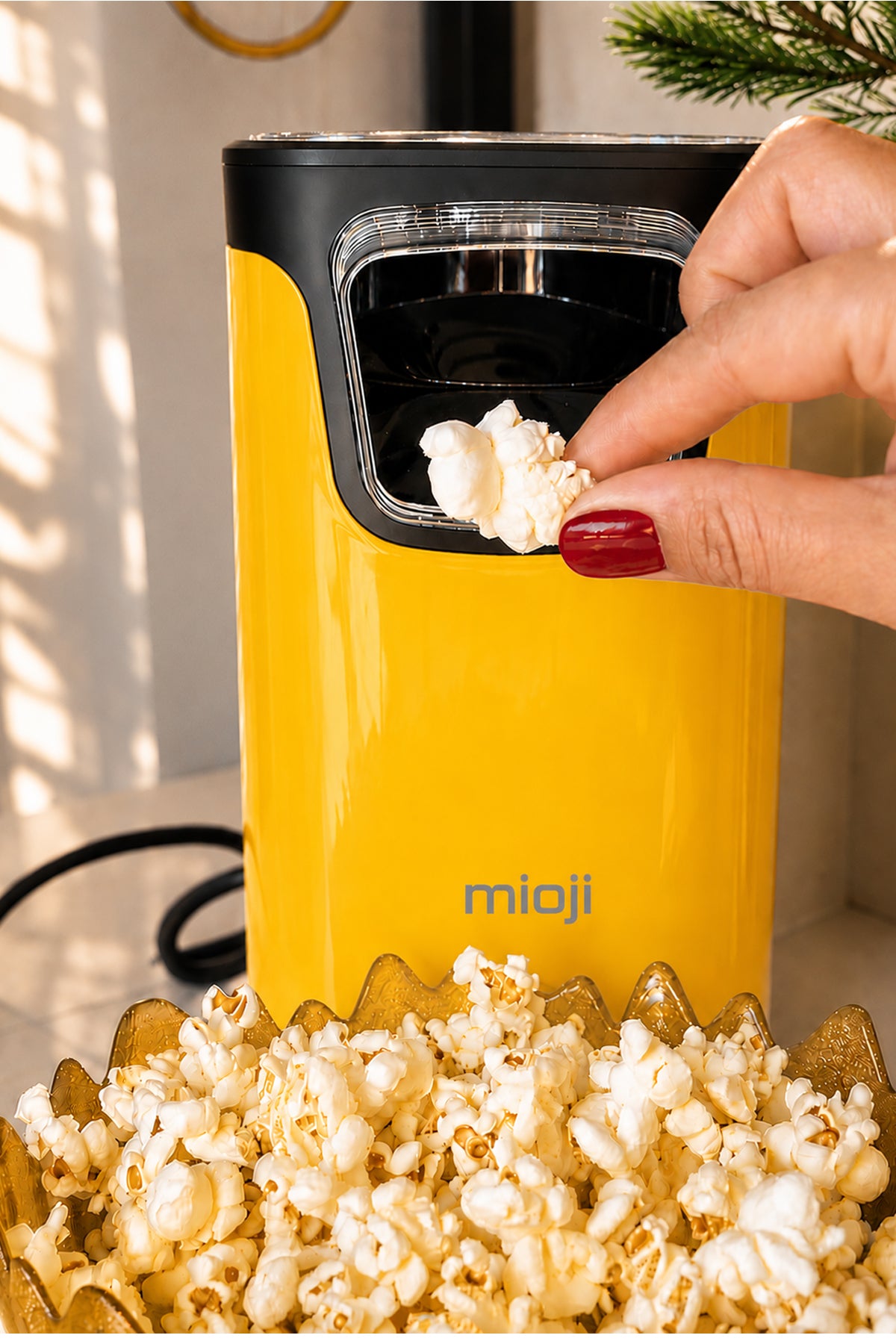 Mioji POPX1 Mısır Patlatma Makinesi Sarı