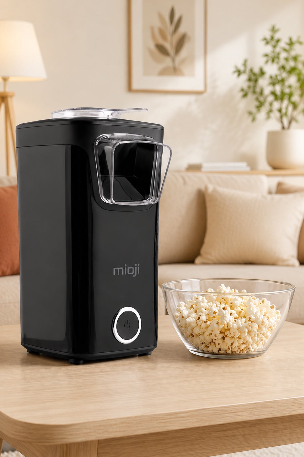 Mioji POPX1 Mısır Patlatma Makinesi Siyah