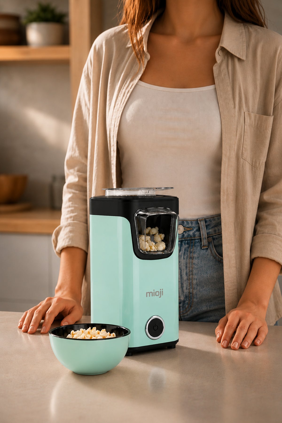 Mioji POPX1 Mısır Patlatma Makinesi Yeşil