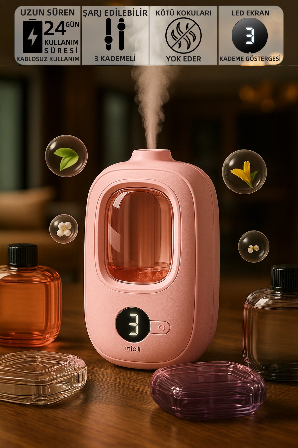 Mio Smell 2x Oda Koku Makinesi Pembe