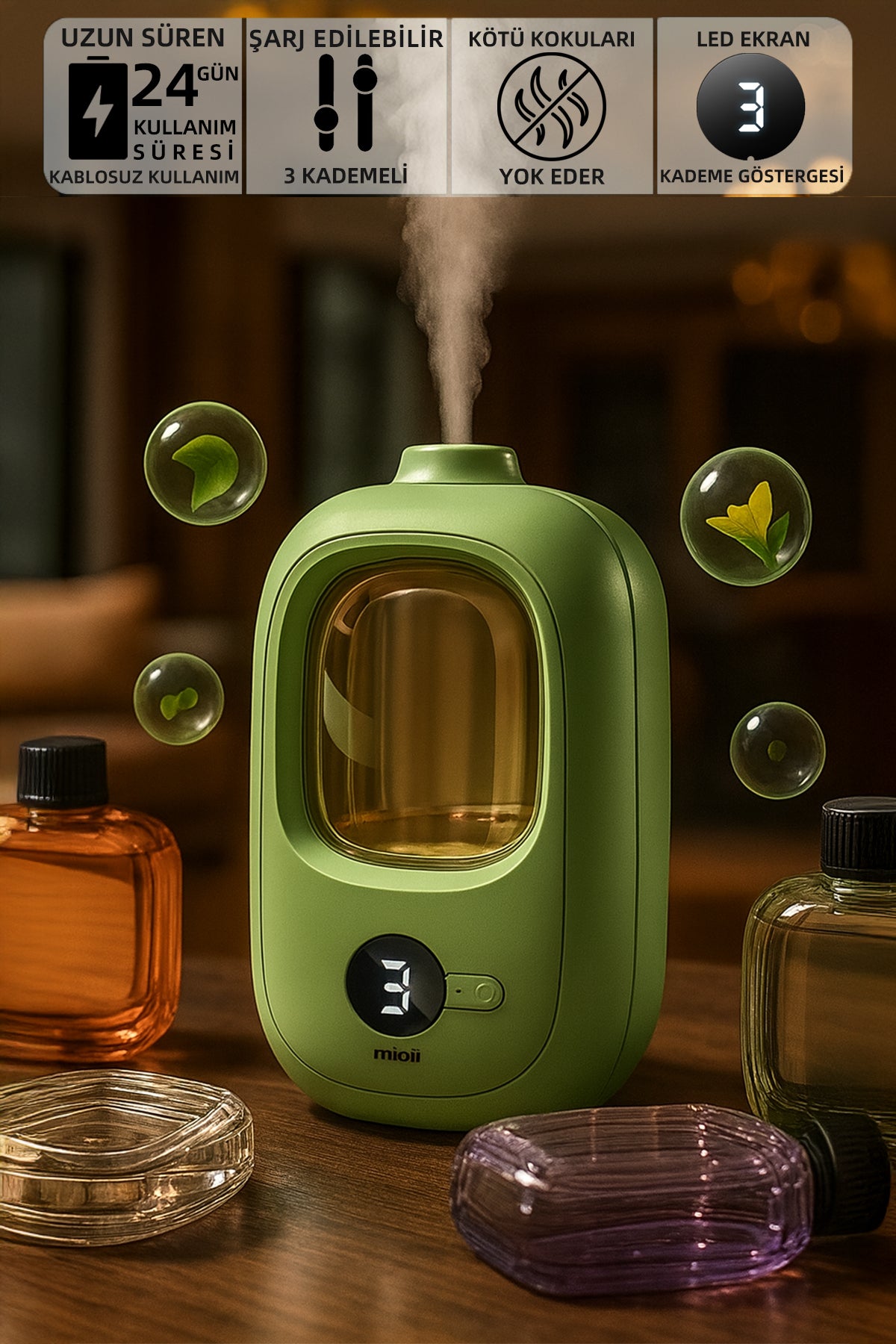 Mioji Smell 2x Oda Koku Makinesi Yeşil