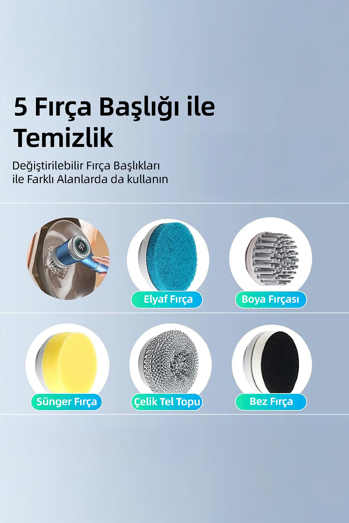 Mioji Mio CB160 Temizlik Fırçası Yedek Başlıklar