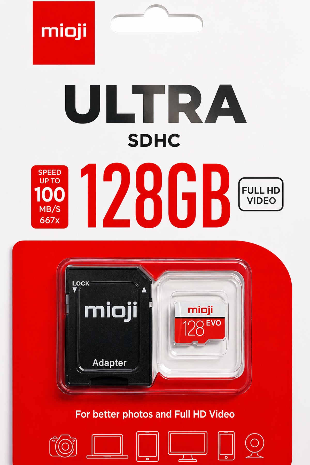 Mioji Evo Plus1 128GB MicroSD Kart
