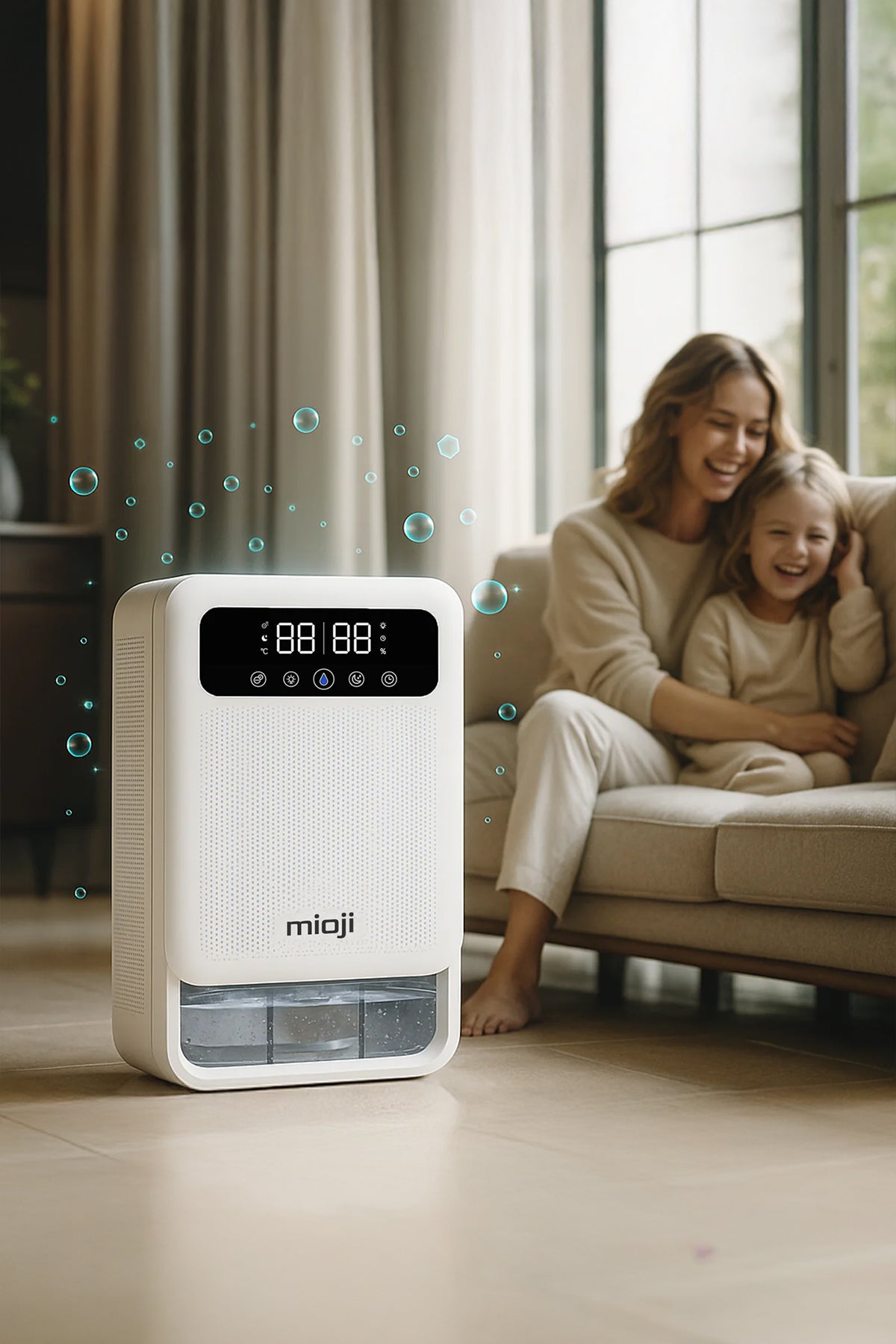 Mioji 30NEC Pro Nem Alma ve İyon Hava Temizleme Cihazı Beyaz