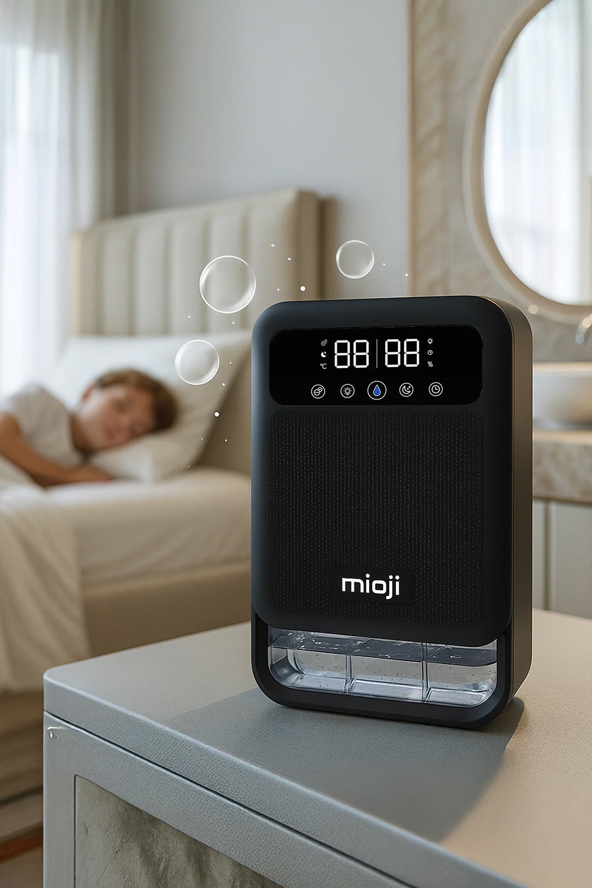 Mioji Mio 30NEC Pro Nem Alma ve İyon Hava Temizleme Cihazı Siyah