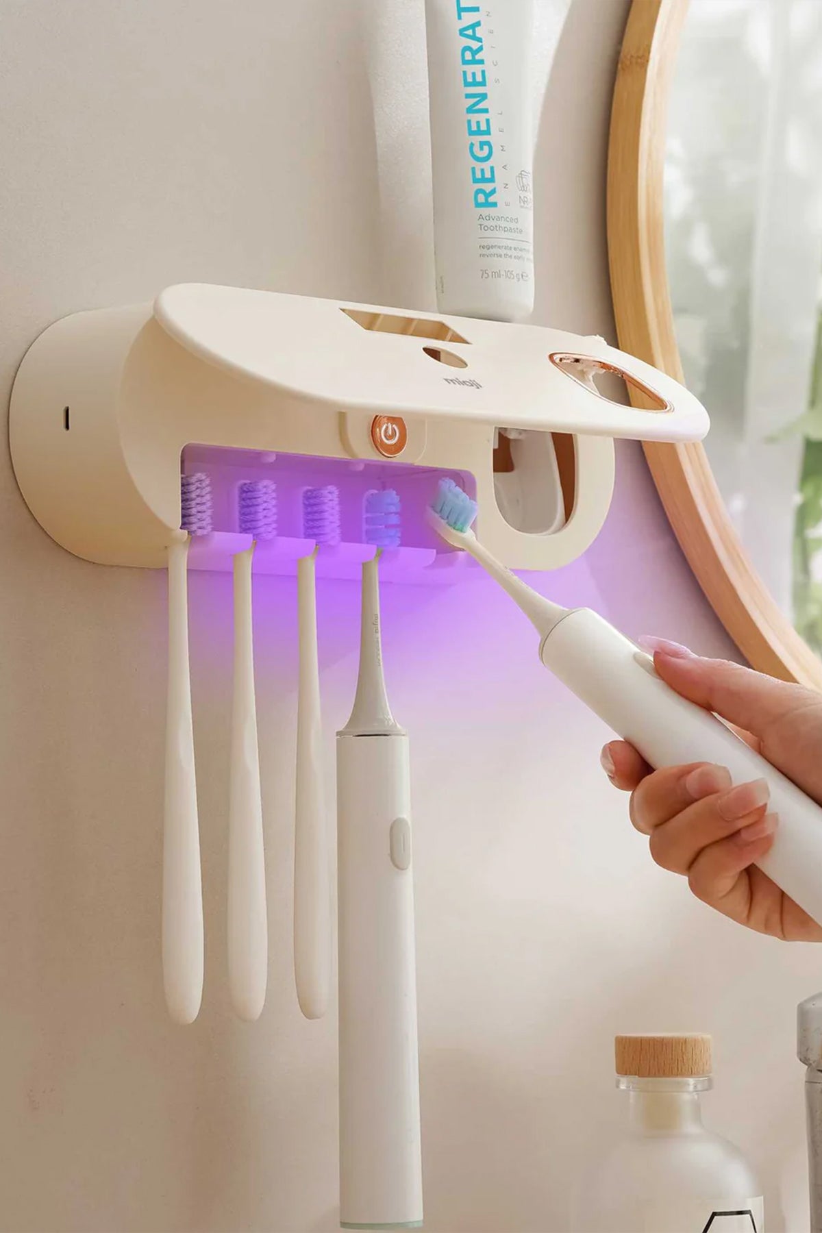 Mio UV5F Diş Fırçası Sıkacağı ve Tutucusu