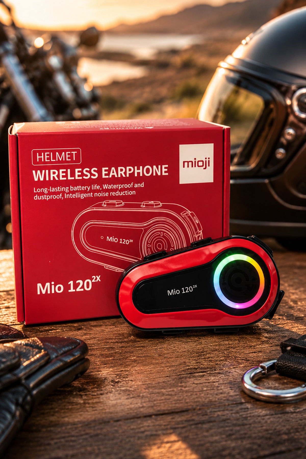 Mioji 120 2x RGB İnterkom Kulaklık Turuncu