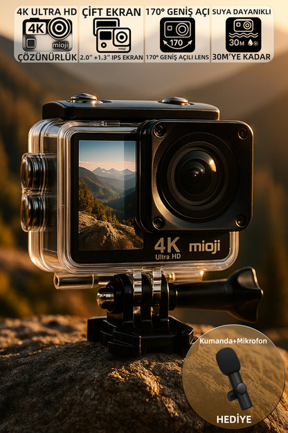 Action 12X 4K 60FPS 20MP Aksiyon Kamerası