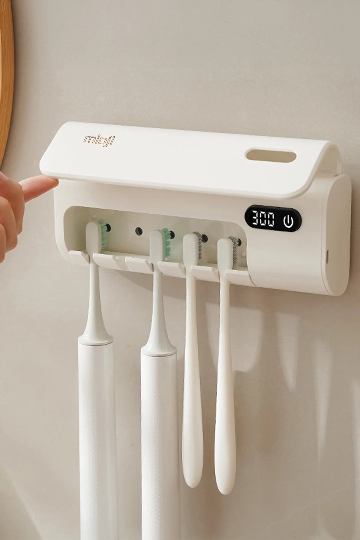 Mioji Mio UV5F Pro Diş Fırçası Tutucusu Beyaz