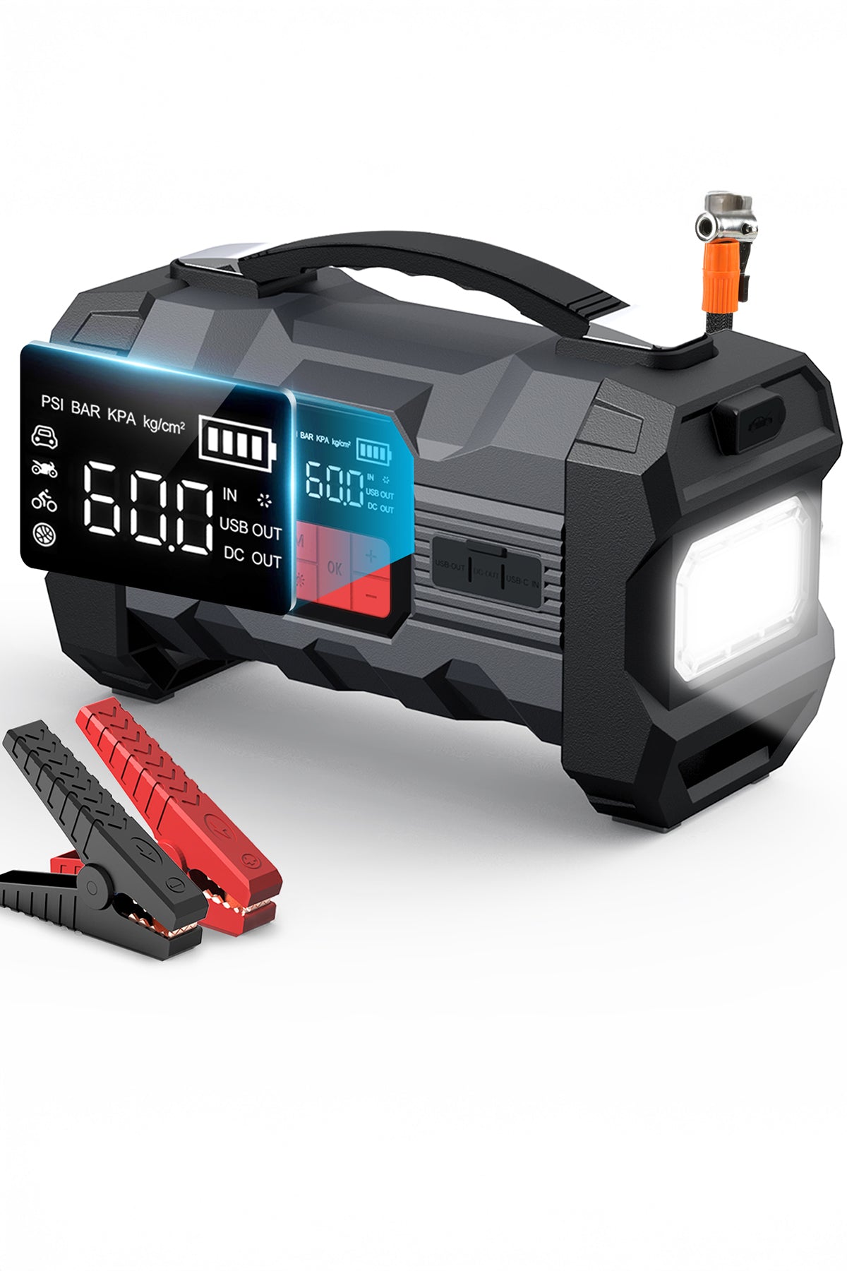 Mio 20 Pro 4000A 32000mAh Akü Takviye+Hava Pompası+LED Fener+Powerbank