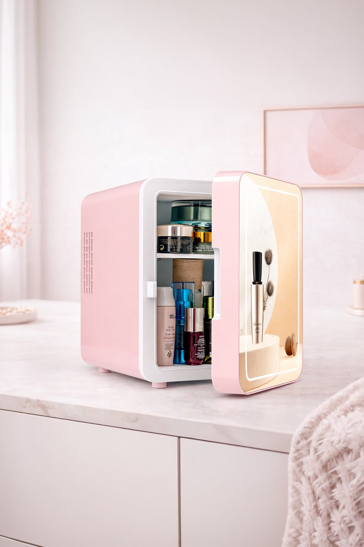 Mioji 212 Kozmetik Dolabı Pembe