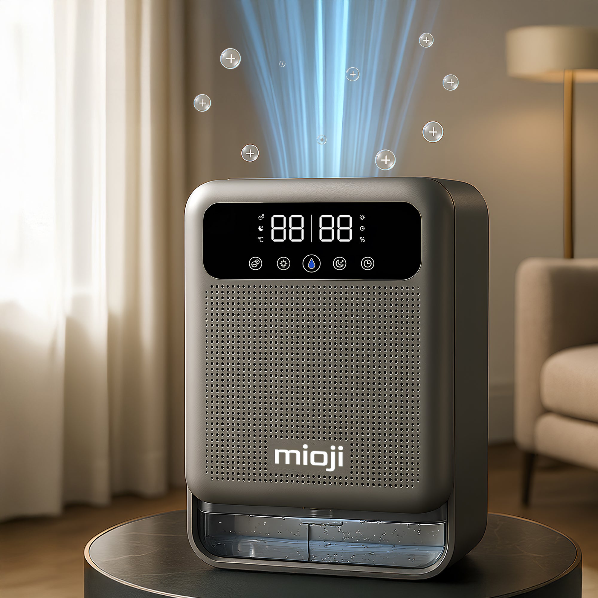 Mioji Mio 30NEC Pro Nem Alma ve İyon Hava Temizleme Cihazı Silver
