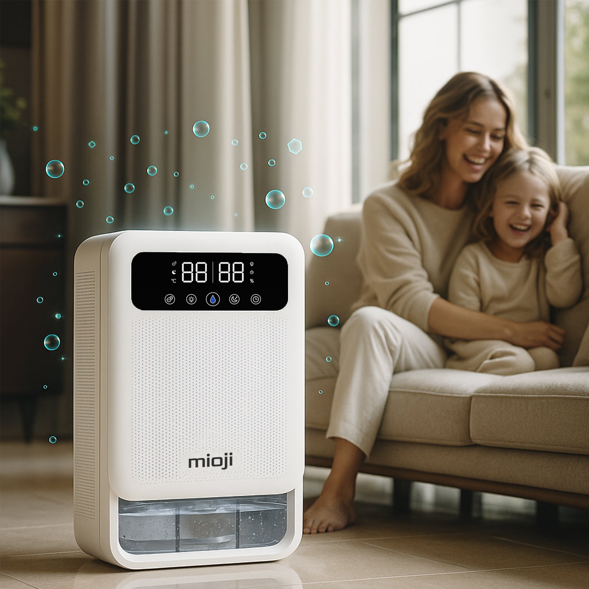 Mioji Mio 30NEC Pro Nem Alma ve İyon Hava Temizleme Cihazı Beyaz
