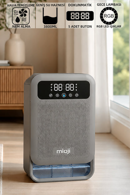 Mioji 30NEC Pro Nem Alma ve İyon Hava Temizleme Cihazı Silver