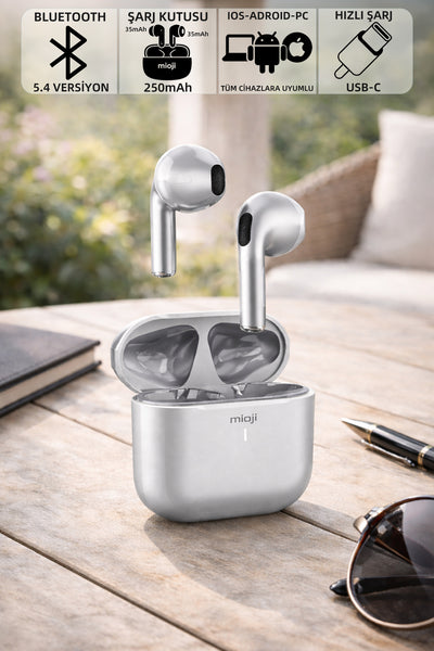 Mioji Airbuds Pro 2 Bluetooth Kulaklık Gümüş