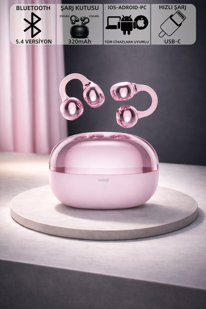 Mioji Airbuds 2 Bluetooth Kulaklık Pembe