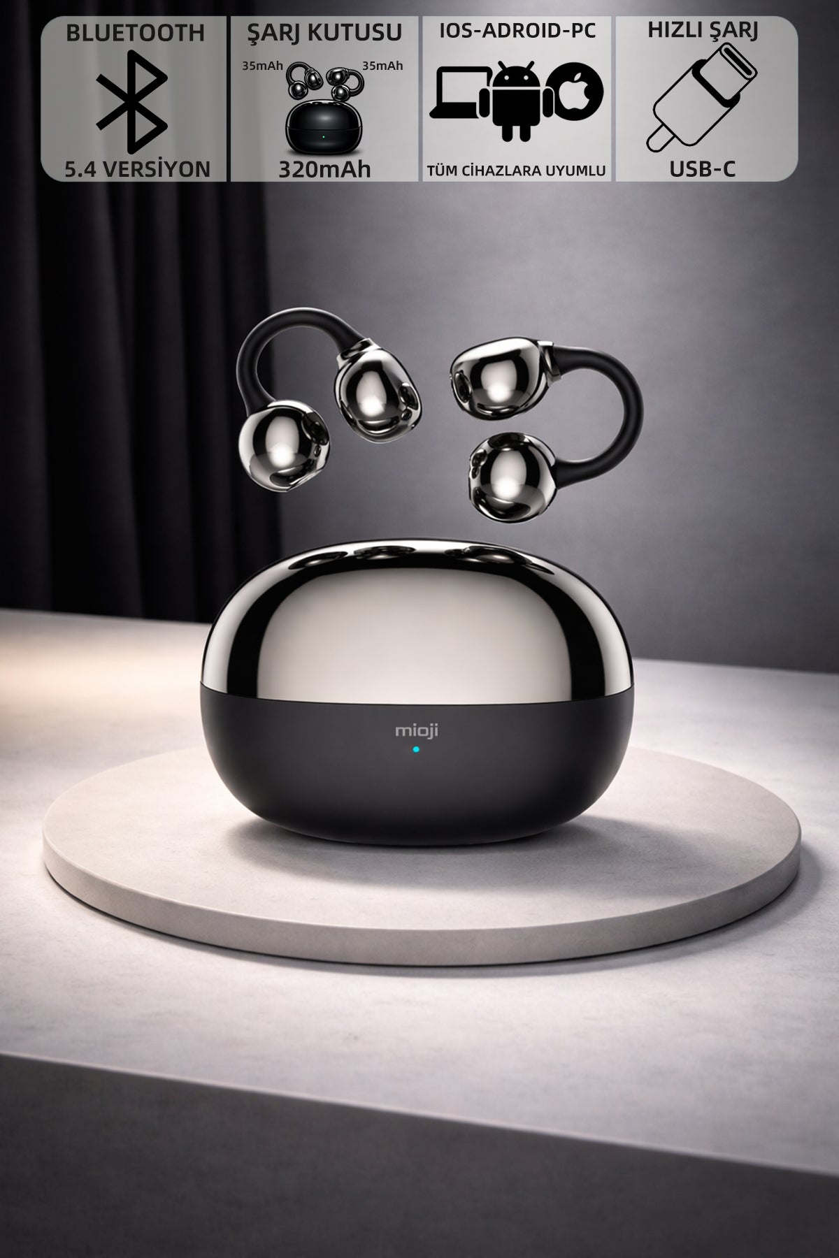 Mioji Airbuds 2 Bluetooth Kulaklık Siyah
