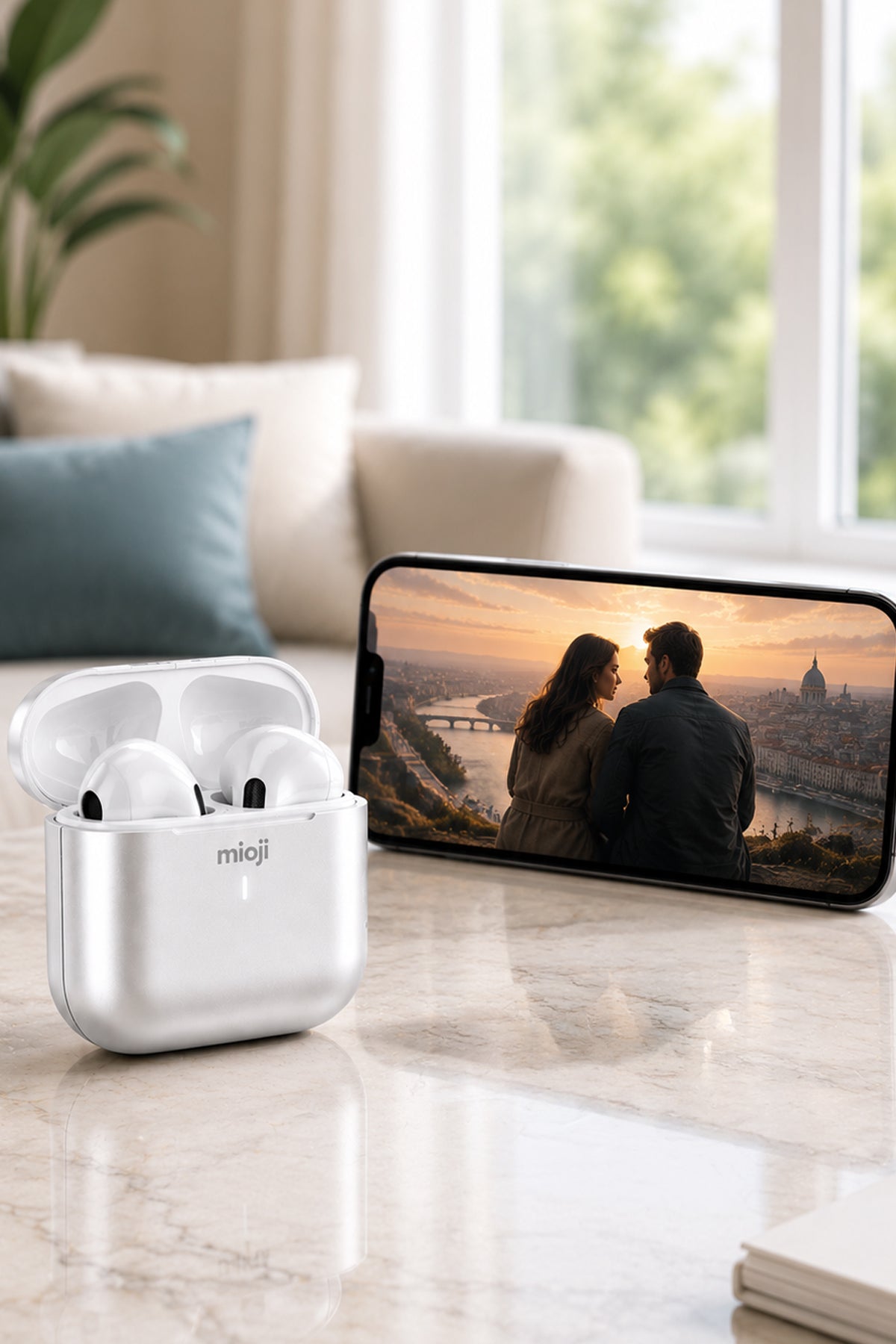 Mioji Airbuds Pro 2 Bluetooth Kulaklık Gümüş