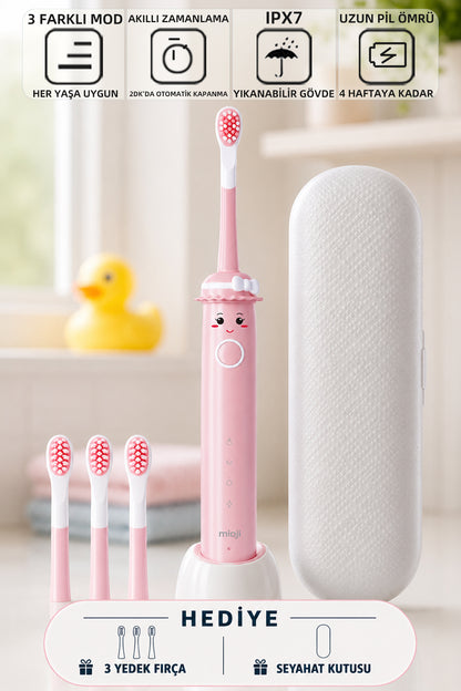 Mioji Oral B2 Kids Care Diş Fırçası Pembe