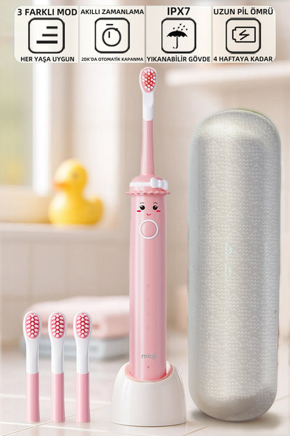 Mioji Oral B2 Kids Care Diş Fırçası Pembe