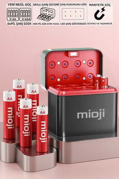 Mioji BT12 Pil Şarj Cihazı Siyah
