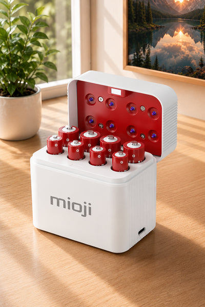 Mioji BT12 Pil Şarj Cihazı Beyaz