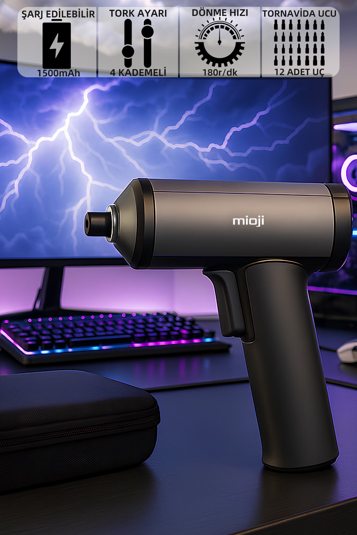 Mioji Mio CS16 Şarjlı Tornavida