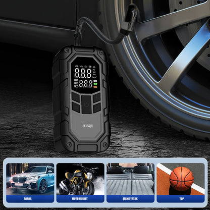 Mio D8H Plus Akü Takviye+Hava Pompası+LED Fener+Powerbank