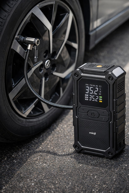 Mio D8H Premium 4in1 48000mAh 3000A Akü Takviye + Hava Pompası + Led Fener + Powerbank