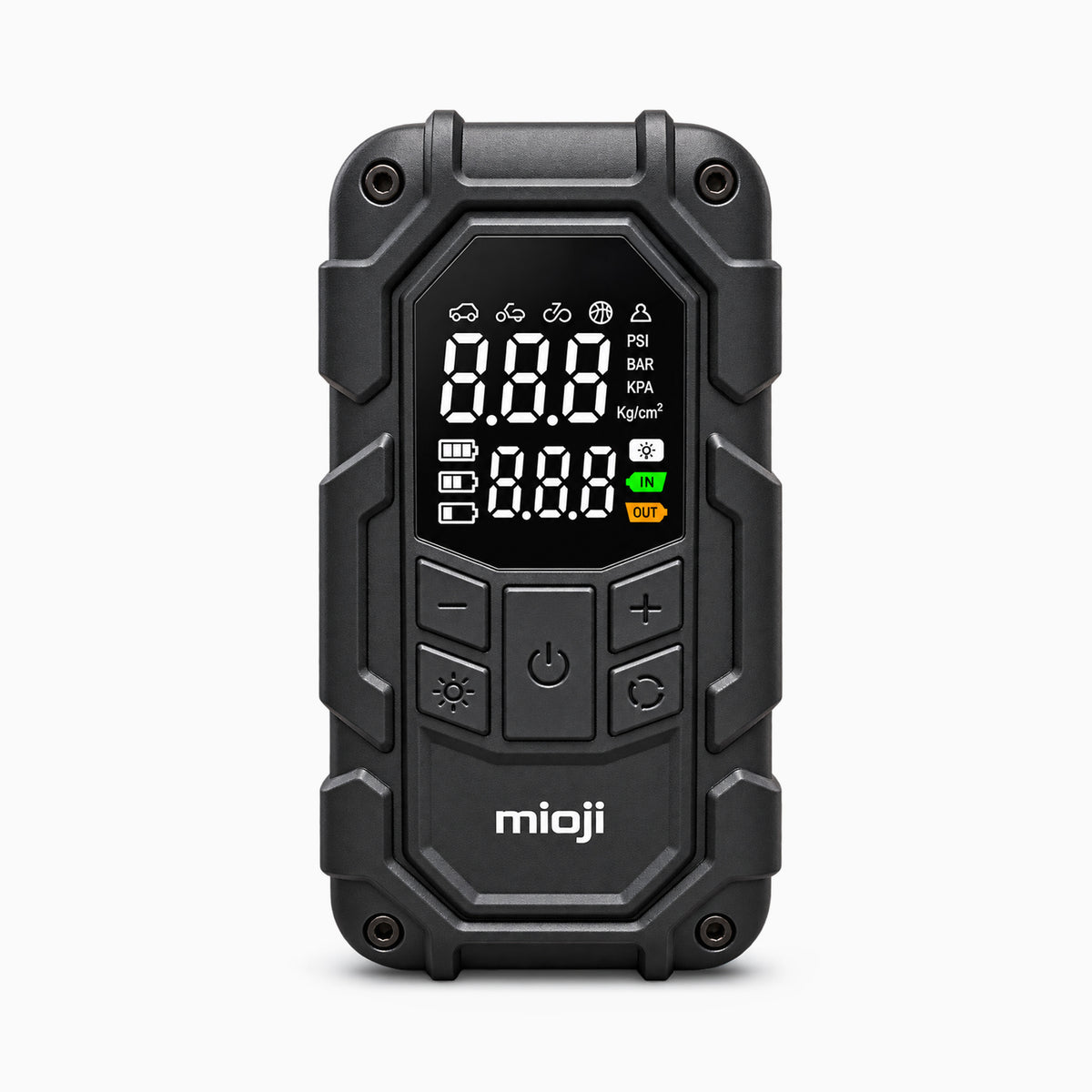 Mioji D8H Plus 2000A 16000mAh Akü Takviye+Hava Pompası+LED Fener+Powerbank