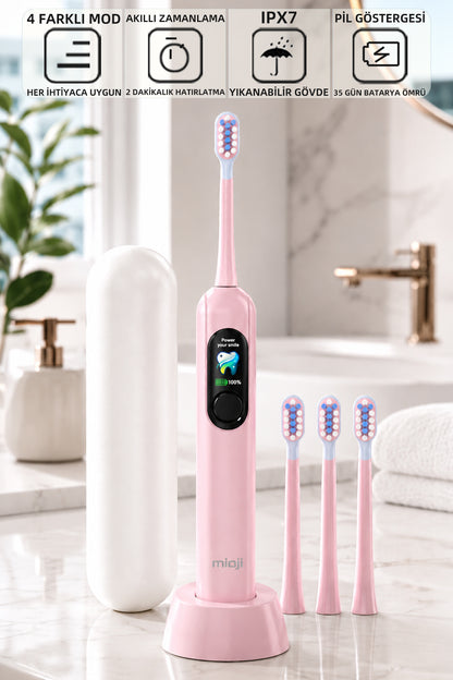 Mioji Oral B8 Care Diş Fırçası Pembe