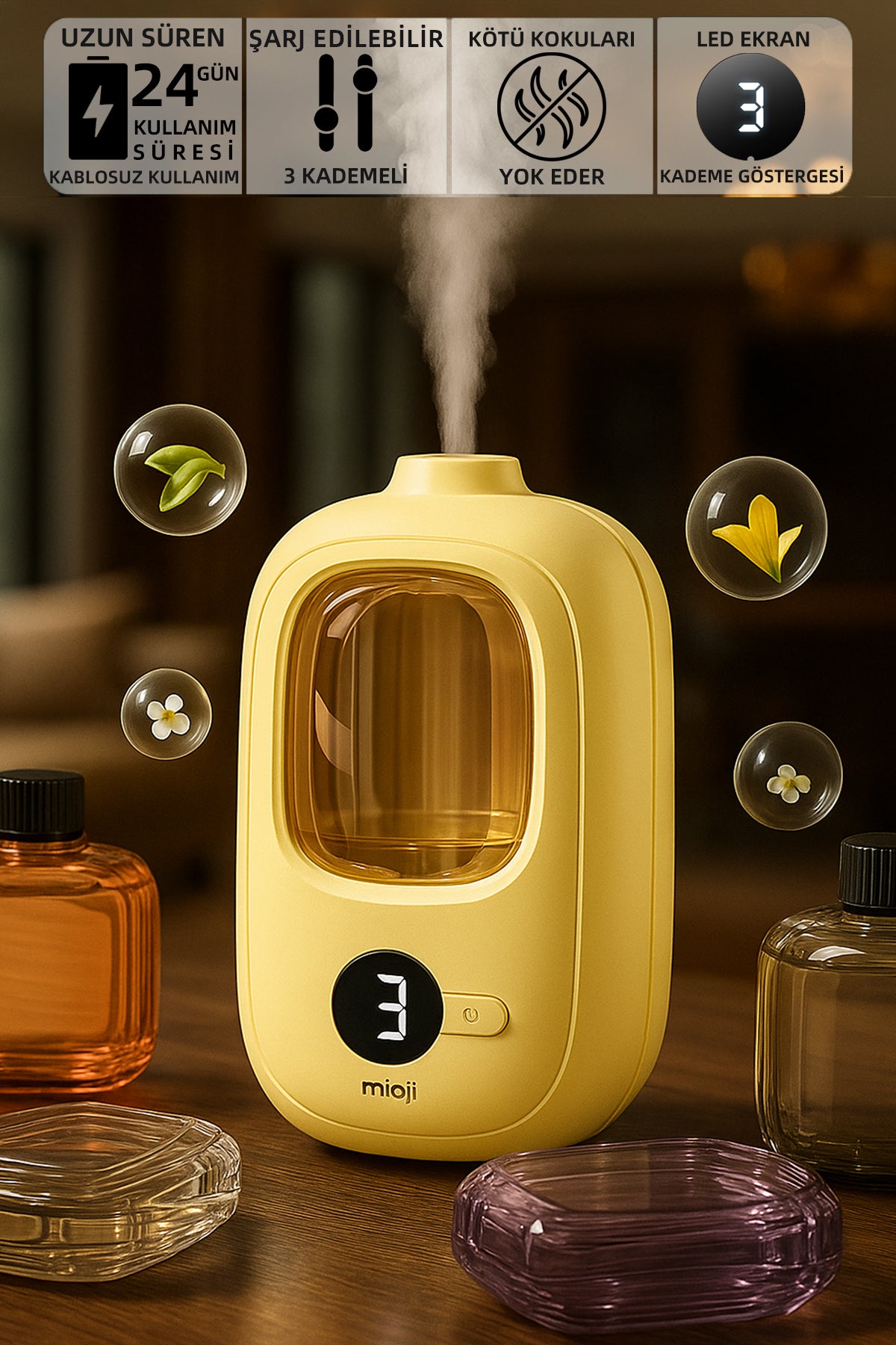 Mioji Smell 2x Oda Koku Makinesi Sarı