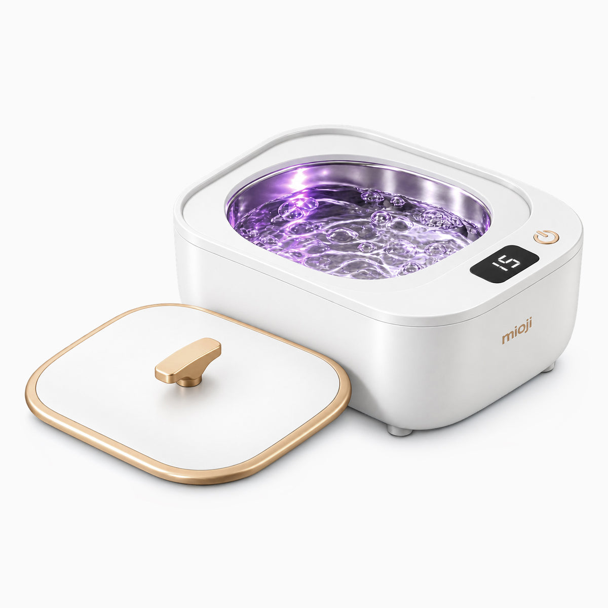 Mioji UV2C Takma Diş ve Şeffaf Plak Temizleme Cihazı Beyaz