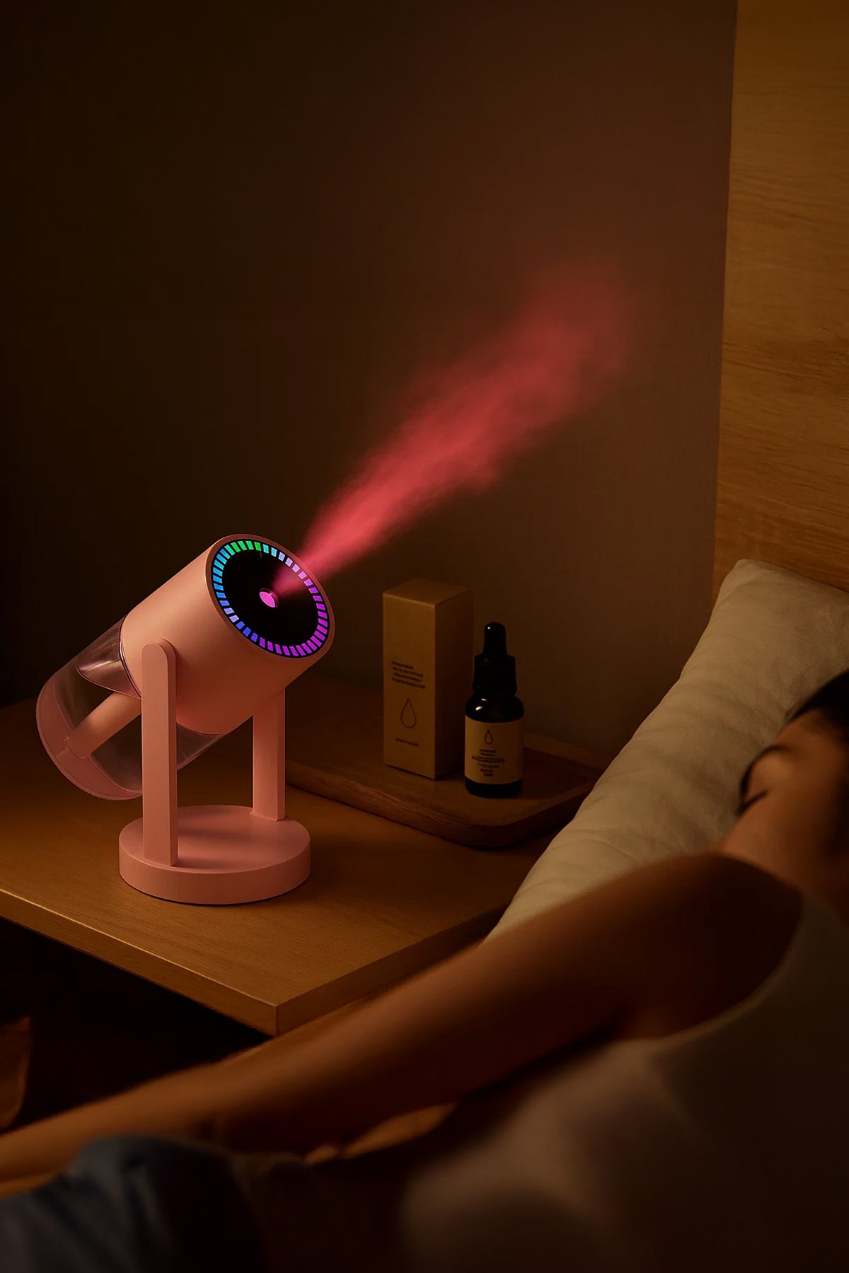 Mioji Mio AH8 RGB 280ml Hava Nemlendirici Pembe