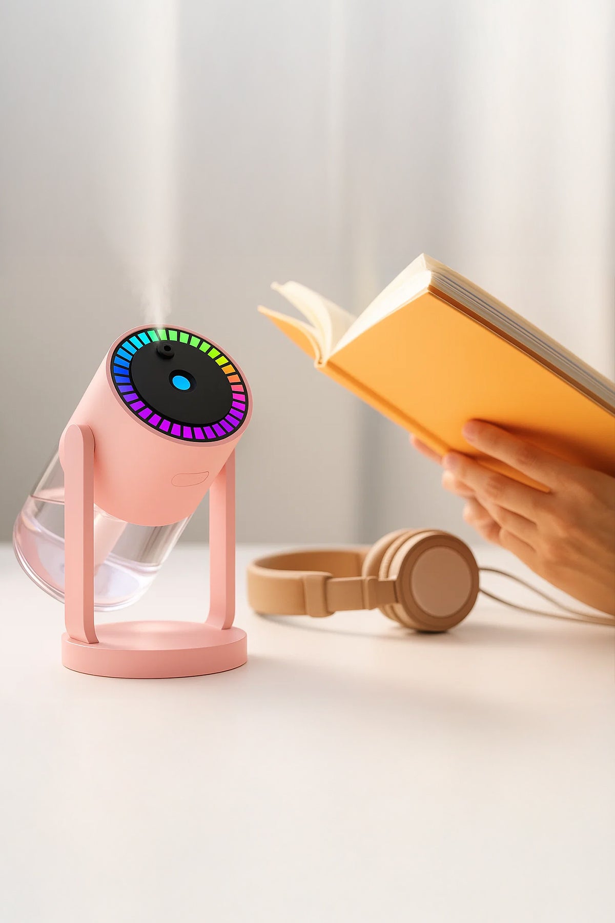 Mioji Mio AH8 RGB 280ml Hava Nemlendirici Pembe