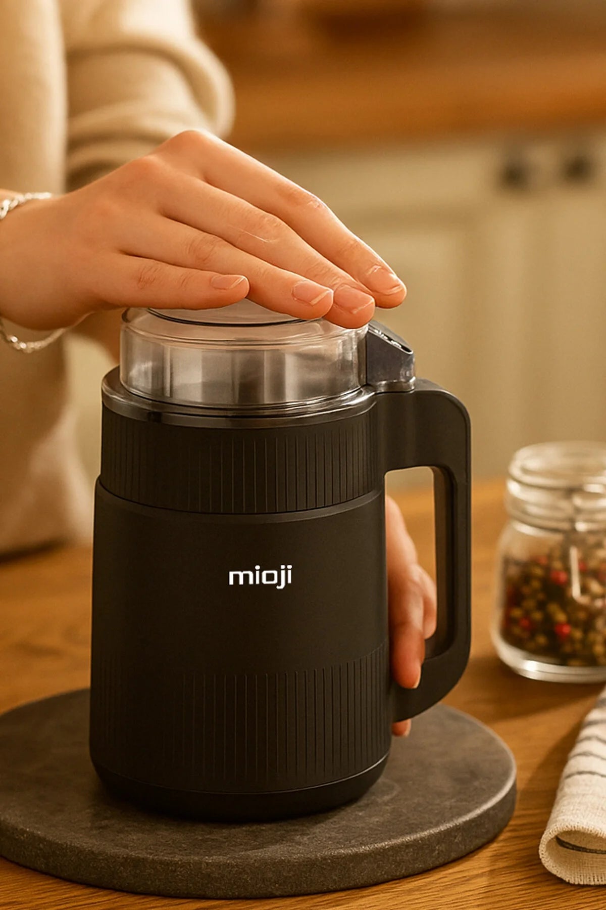 Mio CG34 Baharat ve Kahve Öğütücü Siyah