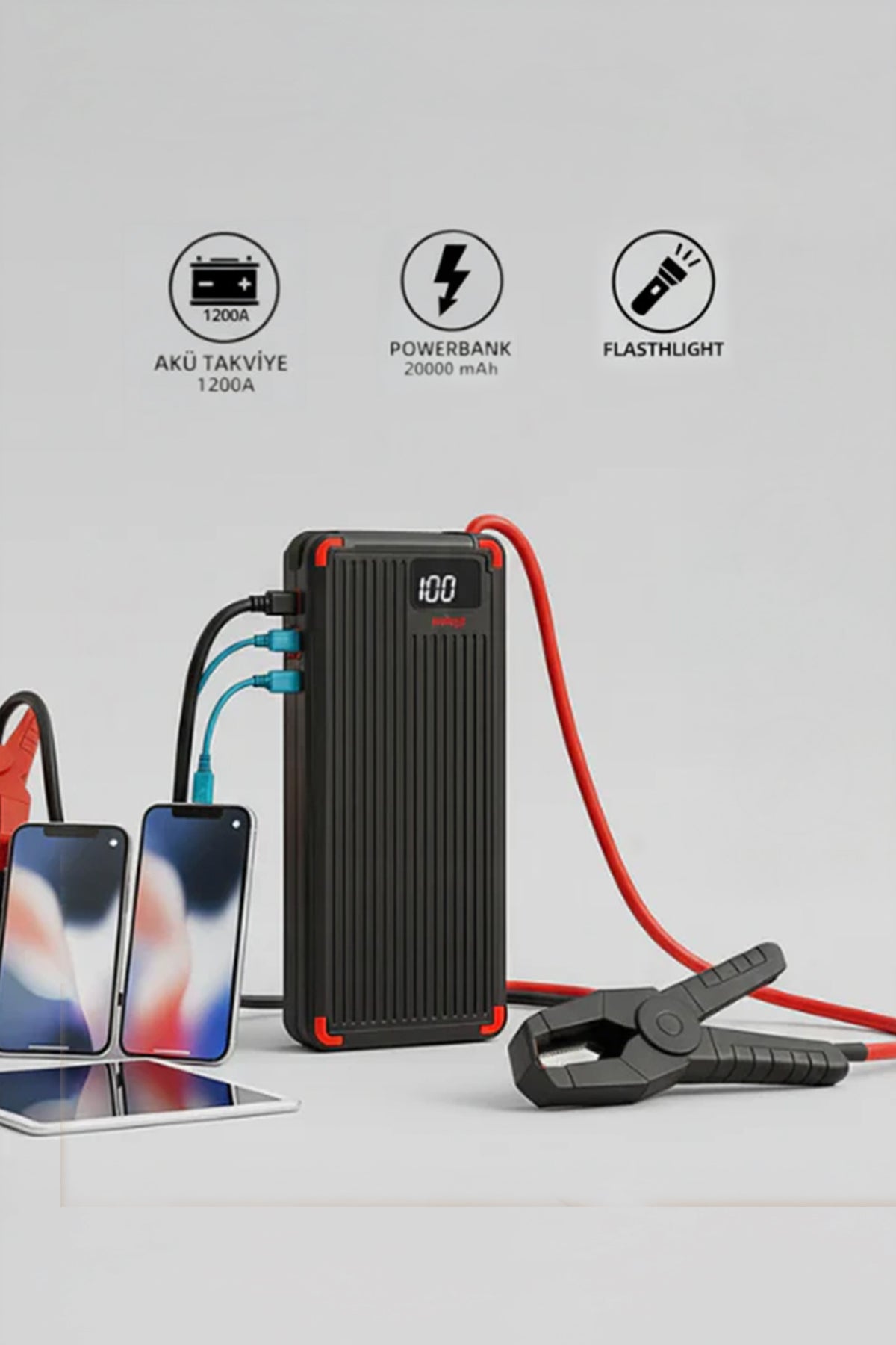 Mio D6H Plus 2000A 20000mAh Akü Takviye Cihazı